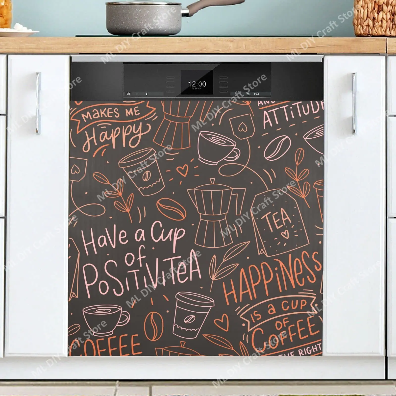 Retro Coffee Topics Cafe Desig - Kitchen Appliances Pictures recensione e prezzo