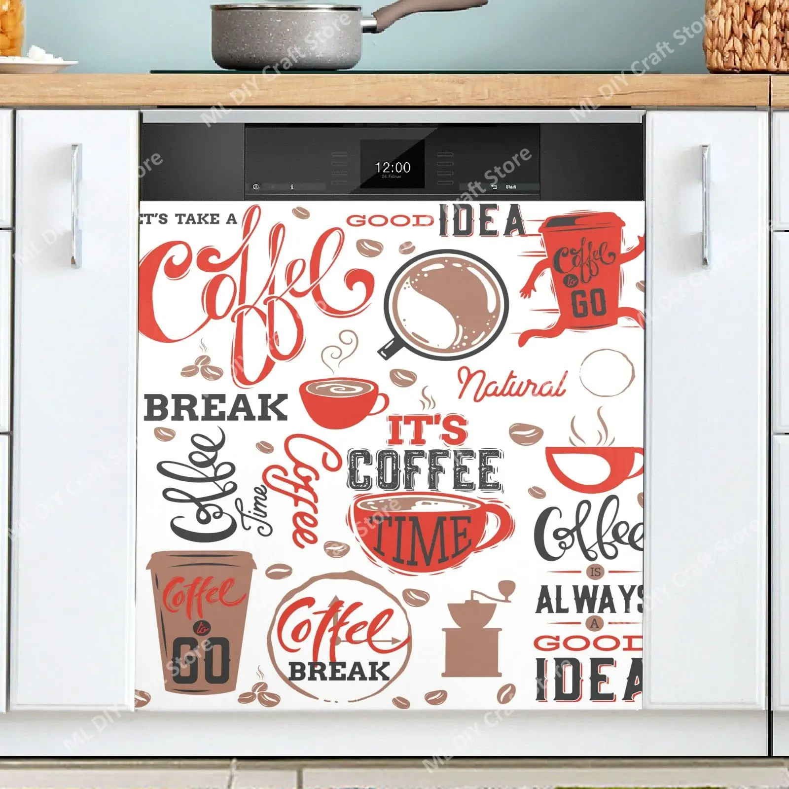 Retro Coffee Topics Cafe Desig - Kitchen Appliances Pictures recensione e prezzo
